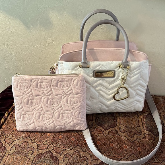 Betsey Johnson Handbags - Betsy Johnson purse with matching make up bag